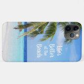 Het leven is beter op het strand Case-Mate iPhone case (Achterkant (horizontaal))