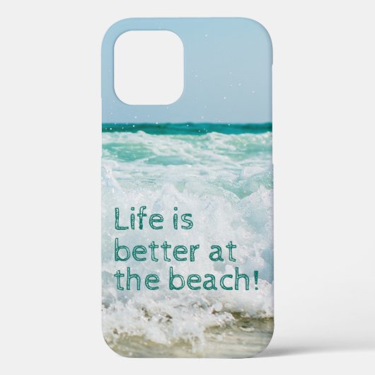 Het leven is beter op het strand Case-Mate iPhone case (Achterkant)