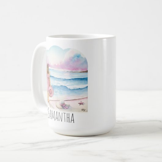 Het leven is beter op het strand Koffie Mokken (Voorkant links)