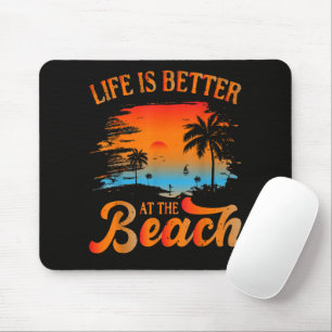 Het leven is beter op het strand muismat