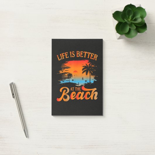 Het leven is beter op het strand post-it® notes (Kantoor)