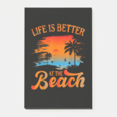 Het leven is beter op het strand post-it® notes (Voorkant)