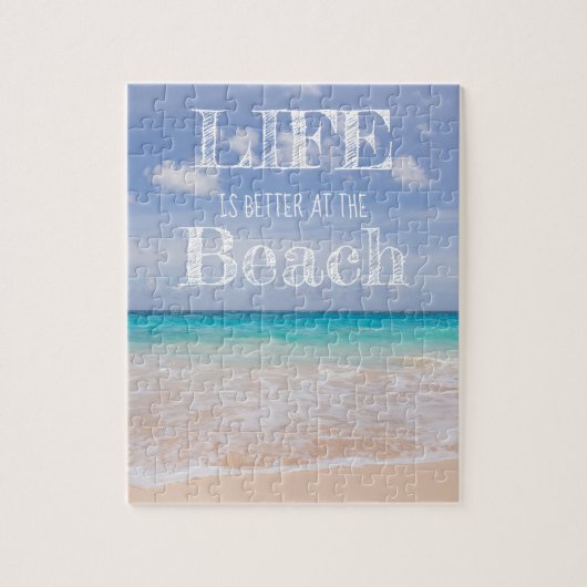 Het leven is beter op het strand Puzzel (Verticaal)