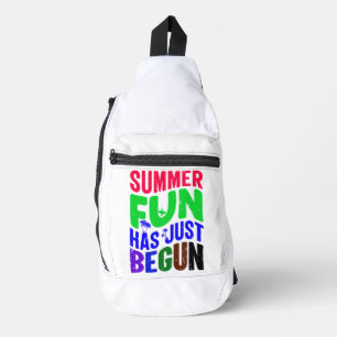 Het leven is beter op het strand sling bag