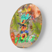 Het leven is beter op het strand Tropische Summer  Grote Klok (Hoek)