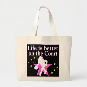 HET LEVEN IS BETER OP HET VELD GROTE TOTE BAG