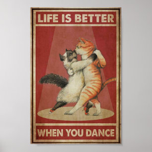 Het leven is beter poster