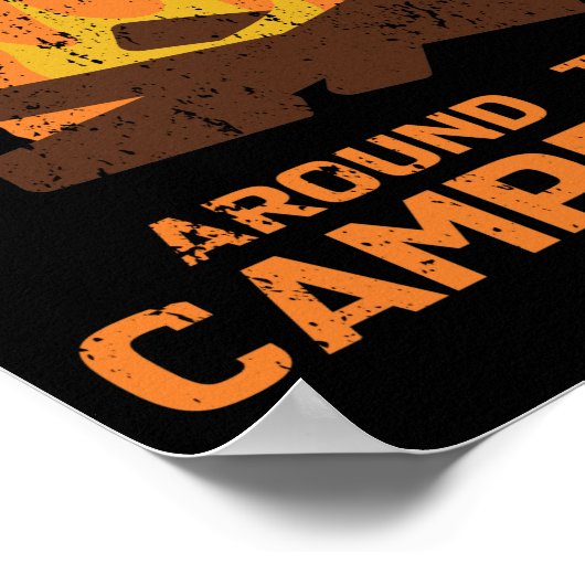 Het leven is beter rond de kampvuur poster (Hoek)