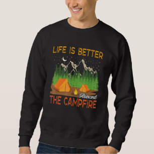 Het leven is beter rondom de kampeercampagne van d trui