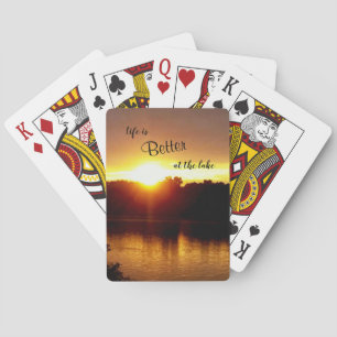 Het leven is beter zonlicht pokerkaarten