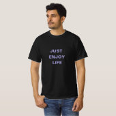 HET LEVEN IS CADEAU BLACKE T SHIRT (Voorkant volledig)