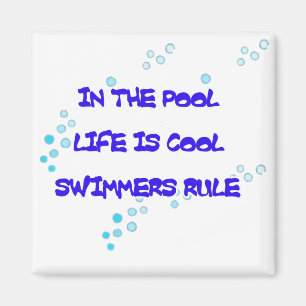 Het leven is Cool Square Magnet Magneet