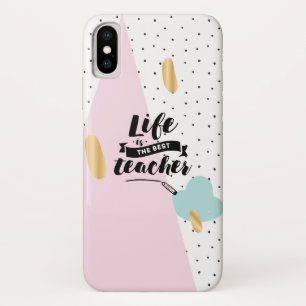 Het leven is de beste leraar iPhone x hoesje