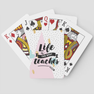 Het leven is de beste leraar pokerkaarten