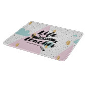 Het leven is de beste leraar snijplank (Hoek)