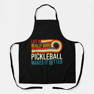 Het leven is echt goed Pickleball maakt het beter  Schort