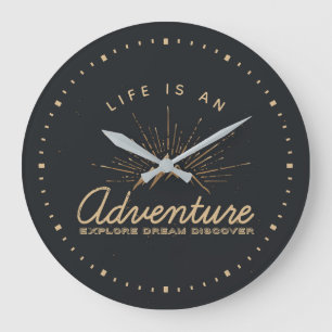 Het leven is een Adventure-gebergte met zonnestral Grote Klok