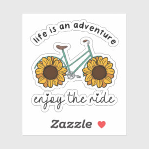 Het leven is een avontuur en geniet van de Ride Sticker