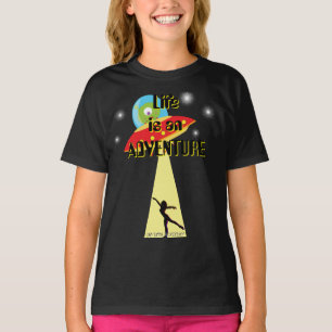 Het leven is een avontuur Space Dance Alien T-shirt