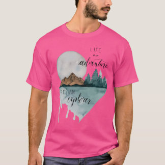 Het leven is een avontuur t-shirt