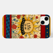 Het leven is een avontuurlijke citaat Case-Mate iPhone case (Achterkant (horizontaal))