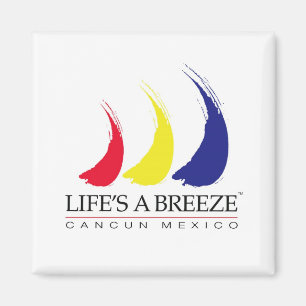 Het leven is een Breeze®_Paint-The-Wind_Cancun Magneet