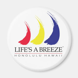 Het leven is een Breeze™_Paint-The-Wind_Honolulu Magneet