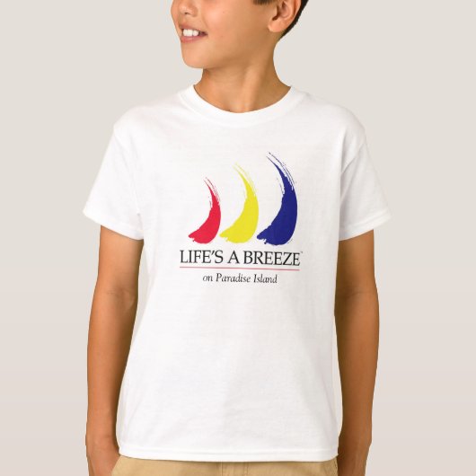 Het leven is een Breeze®_Paint-The-Wind_Paradise I T-shirt (Voorkant)