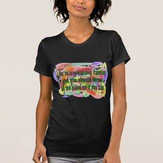 Het leven is een Canvas T-shirt