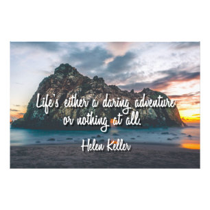 Het leven is een Daring Adventure Foto Print Afdruk