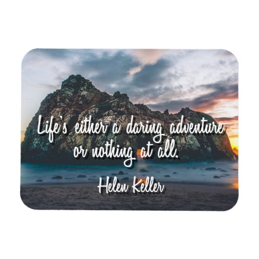 Het leven is een Daring Adventure Magnet Magneet (Horizontaal)