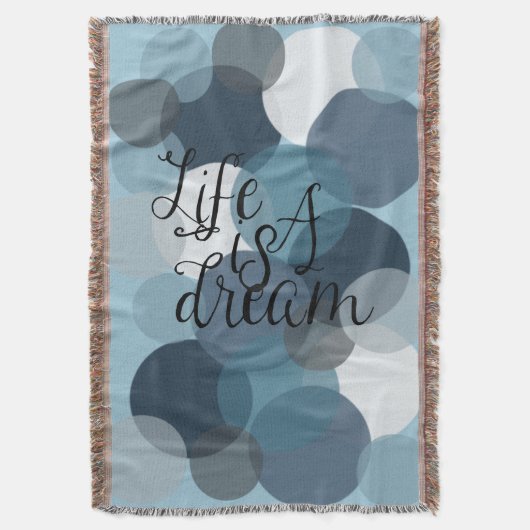 Het leven is een droom deken (Voorkant Verticaal)