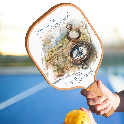 Het leven is een dubbelzijdig avontuur pickleball paddle