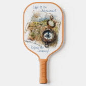 Het leven is een dubbelzijdig avontuur pickleball paddle (Voorkant)