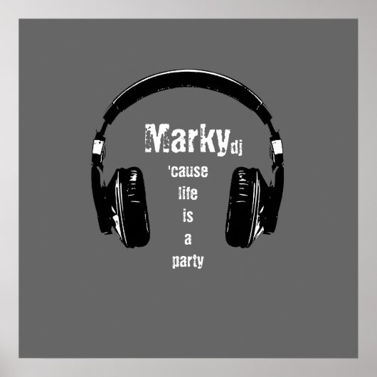 Het leven is een feest DJ Poster (Voorkant)