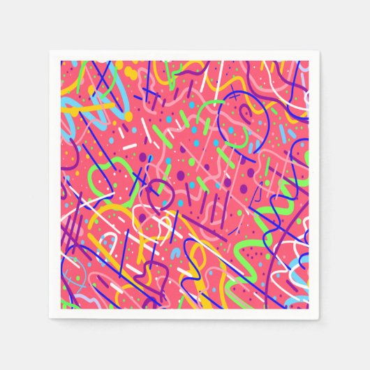 Het leven is een feest servet (Voorkant)