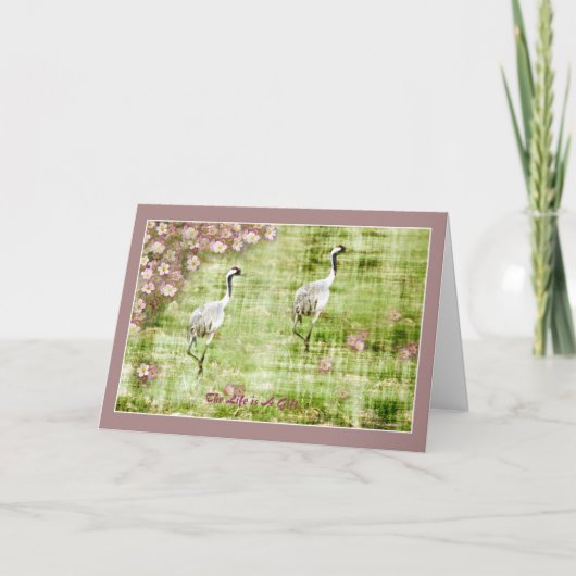 Het leven is een Gift Kaart (Voorkant)