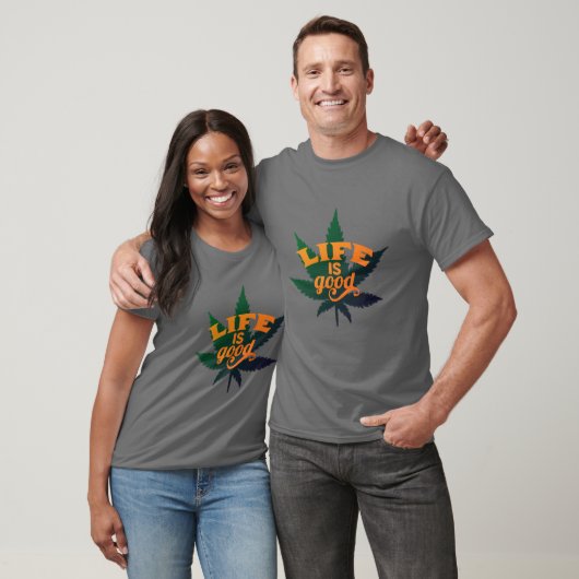 Het leven is een goed, onkruid en schitterend T-sh T-shirt (Unisex)
