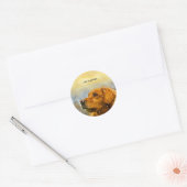 het leven is een gouden gouden sticker . (Envelop)