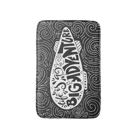 Het leven is een groot avontuur badmat (Voorkant Verticaal)