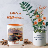 Het leven is een Highway Coffee Mok
