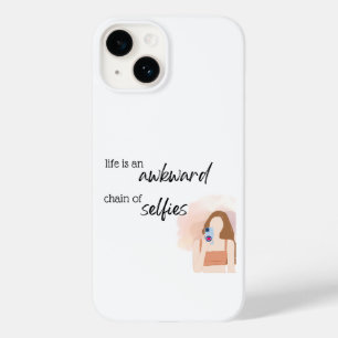 Het leven is een ketting van selfies Case-Mate iPhone 14 hoesje