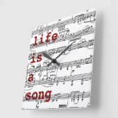 het leven is een lied en dan zingen vierkante klok (Hoek)