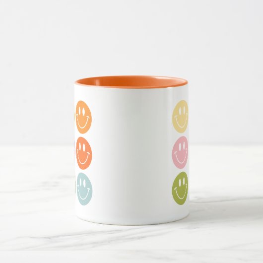 Het leven is een mooi glimlachend gezicht Emoji Mok (Midden)