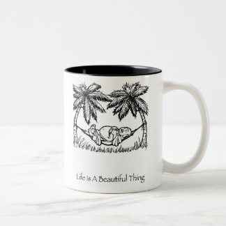 Het leven is een mooie Boeddha Coffee-Mok Tweekleurige Koffiemok