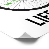 Het leven is een mooie rit, een fiets poster (Hoek)