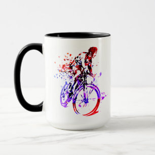 Het leven is een mooie rit: fietsen mok