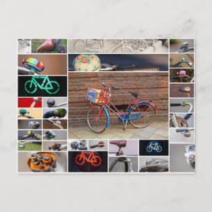 Het leven is een mooie rit op een fiets! briefkaart