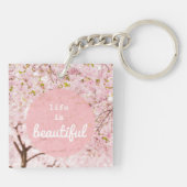 Het leven is een mooie Sleutelhanger (Achterkant)