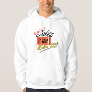 Het leven is een Onderzetter van Roller Hoodie